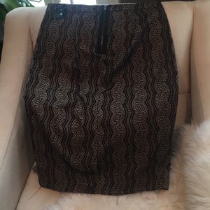 NWT lace overlay pencil skirt